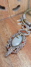 Load image into Gallery viewer, Goddess Choker - Selenite • Carnelian •Clear Quartz
