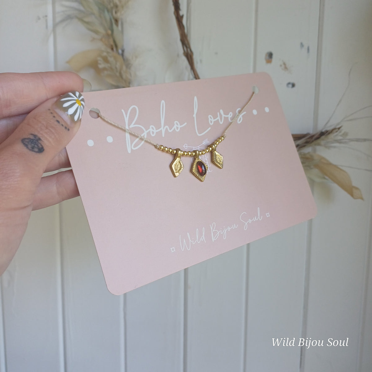Golden Ruby Necklace