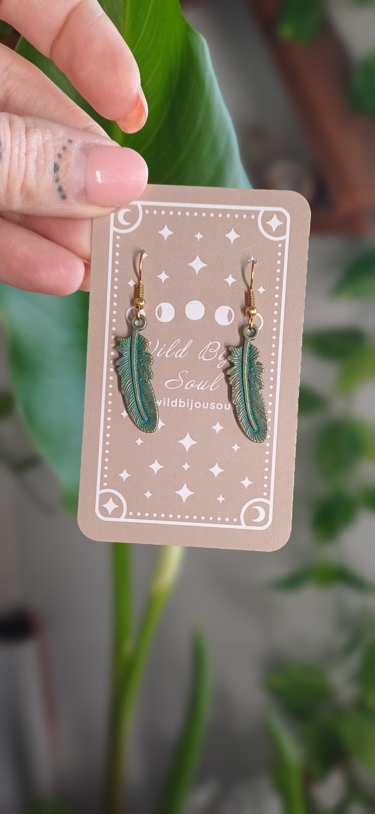 Boho Feather Earrings