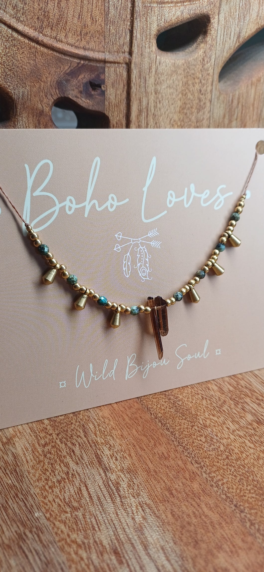 Smokey Quartz & Apatite Necklace