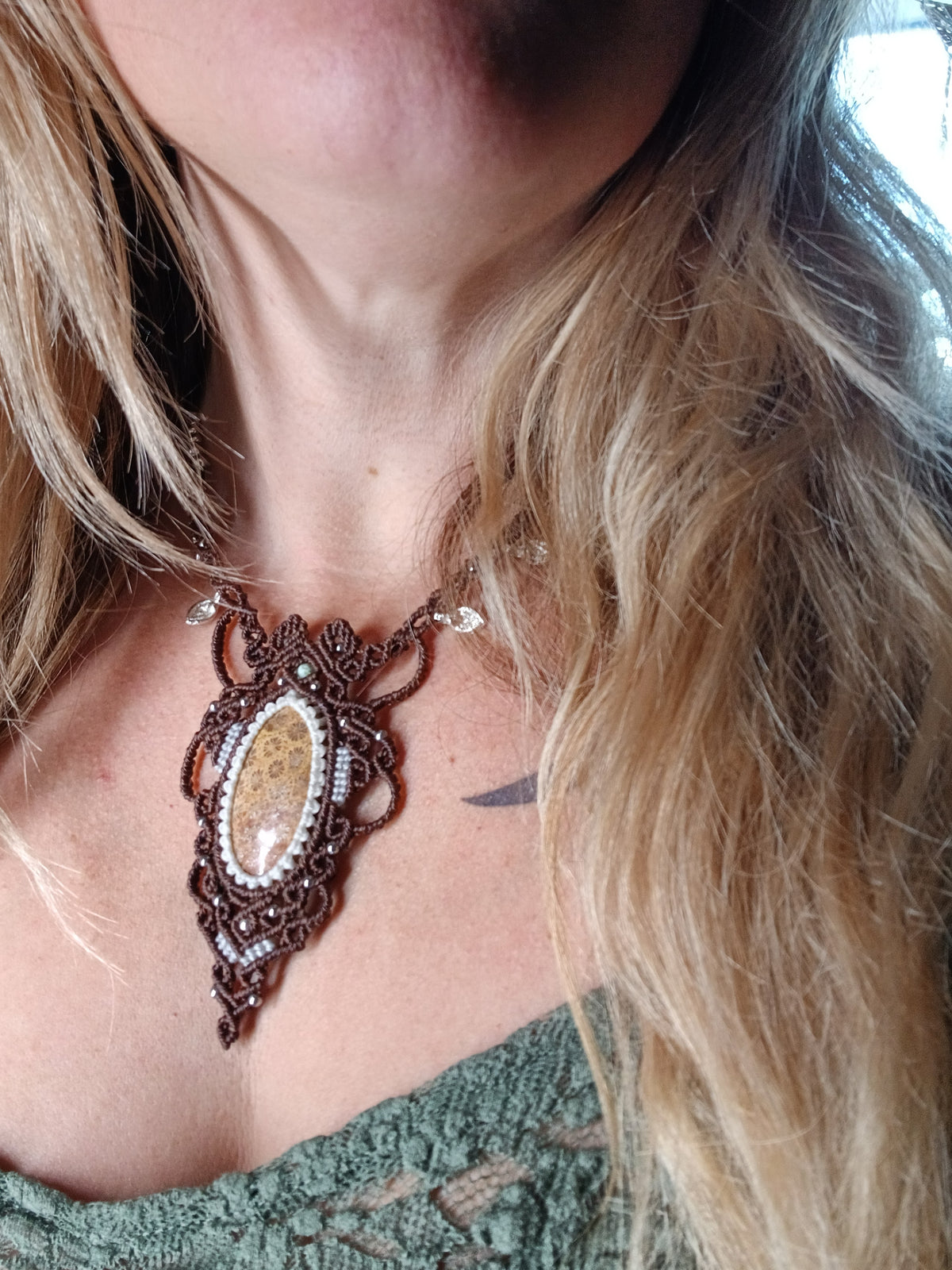 Fossilised Coral Necklace