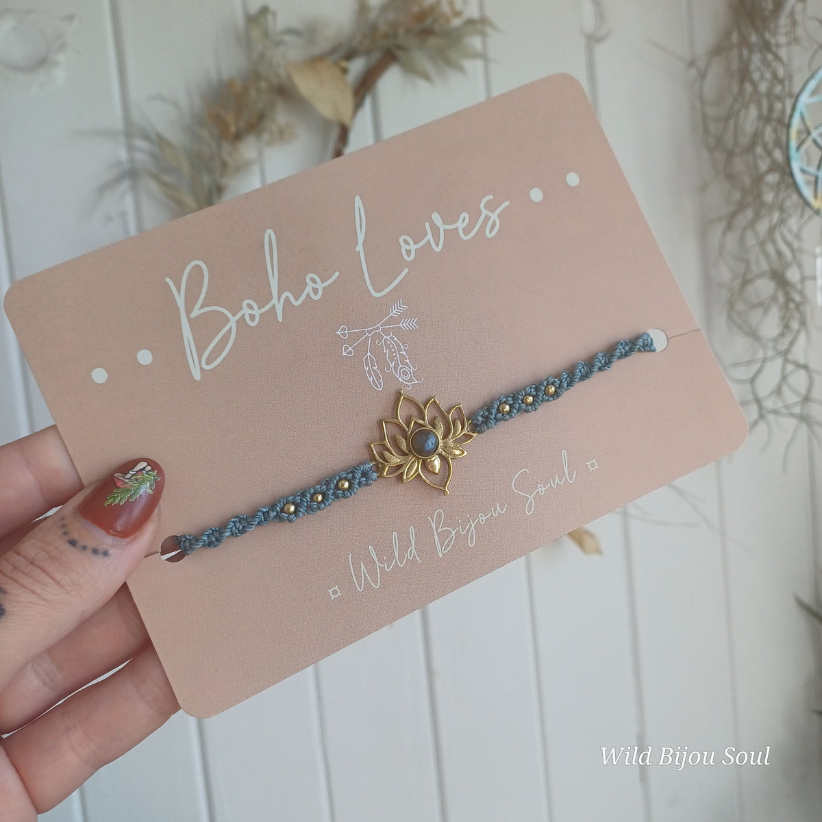 Lotus Labradorite Bracelet