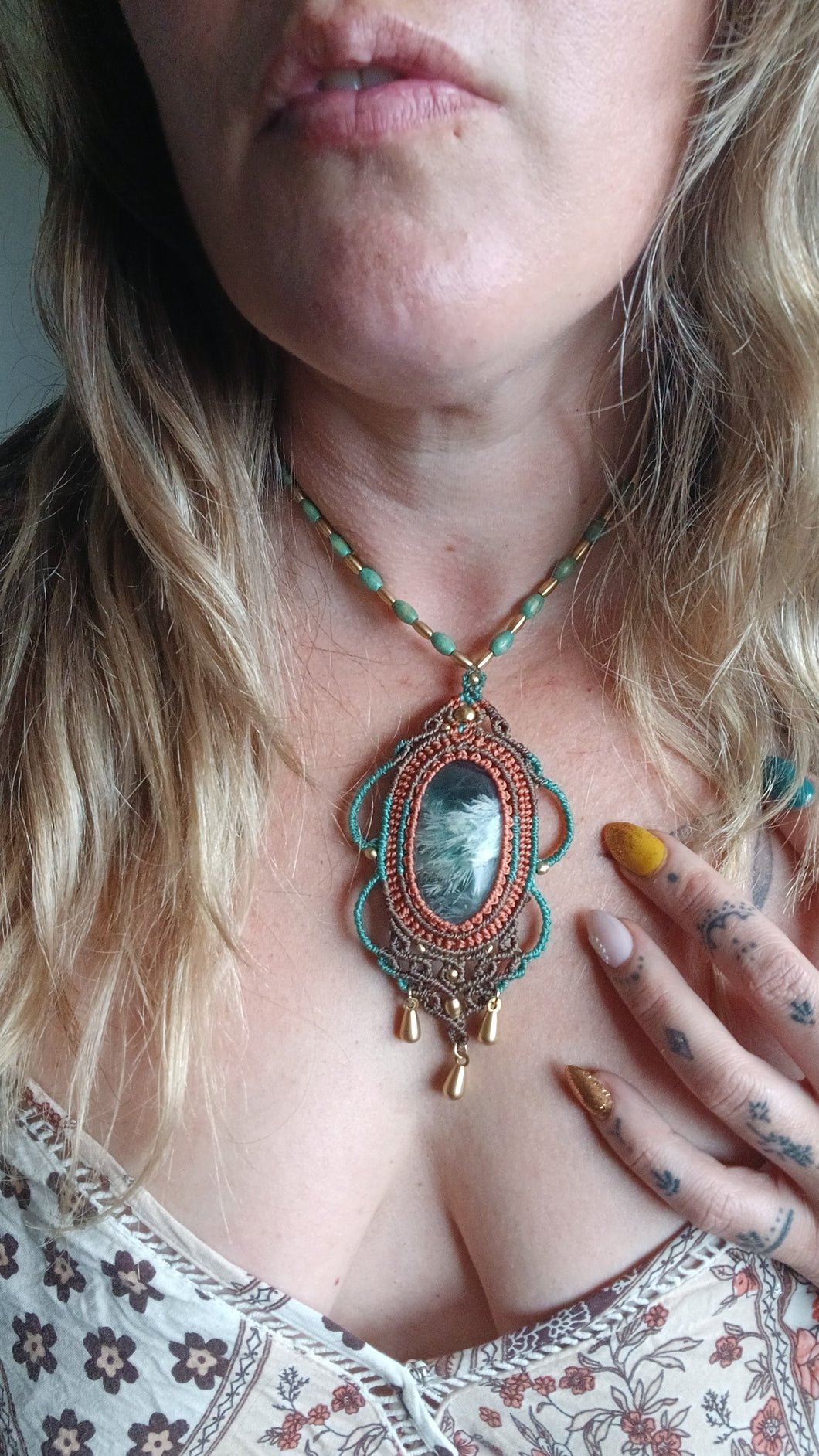 Celestial drift ~ Feather Fluorite