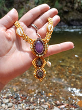 Load image into Gallery viewer, Amethyst &amp; Fluorite Necklace
