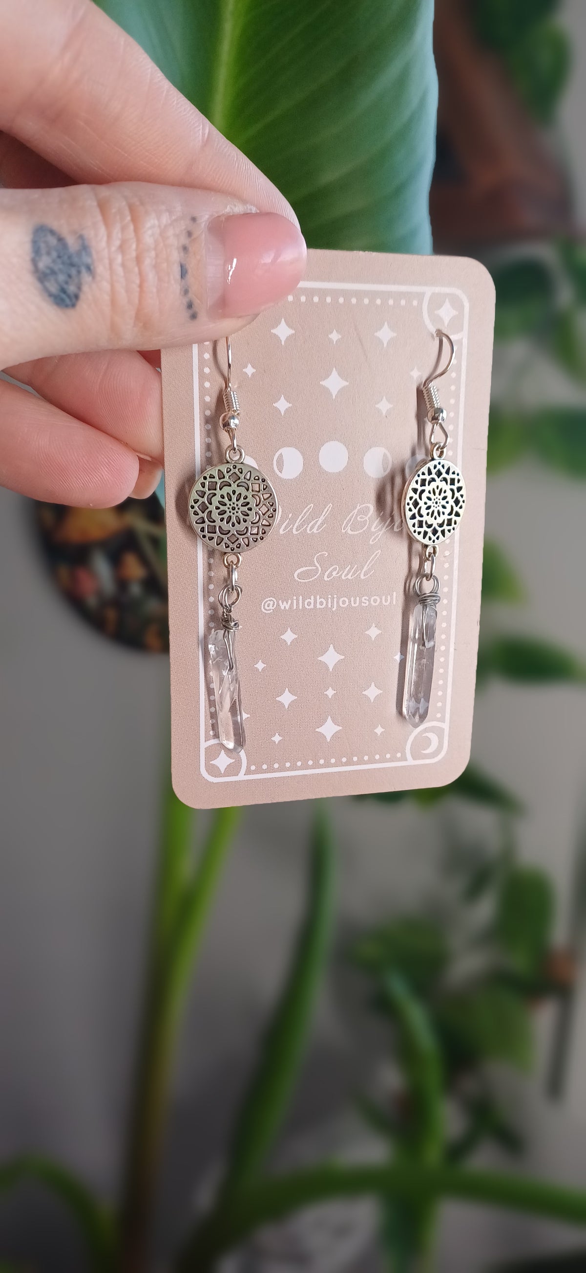 Clear Quartz Earrings