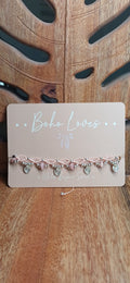 Rhodonite Anklet