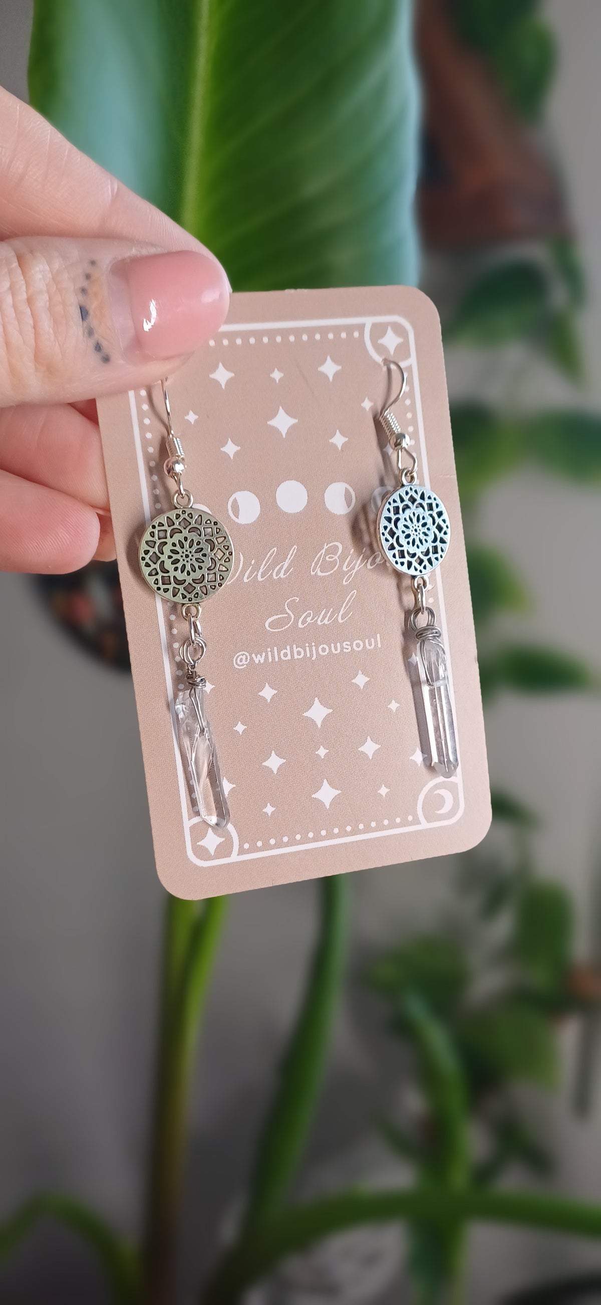 Clear Quartz Earrings